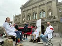 Swiss medics on hunger strike urge Bern to act against Israel over Gaza genocide