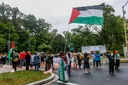 Protestë propalestineze pranë ambasadës britanike në Uashington