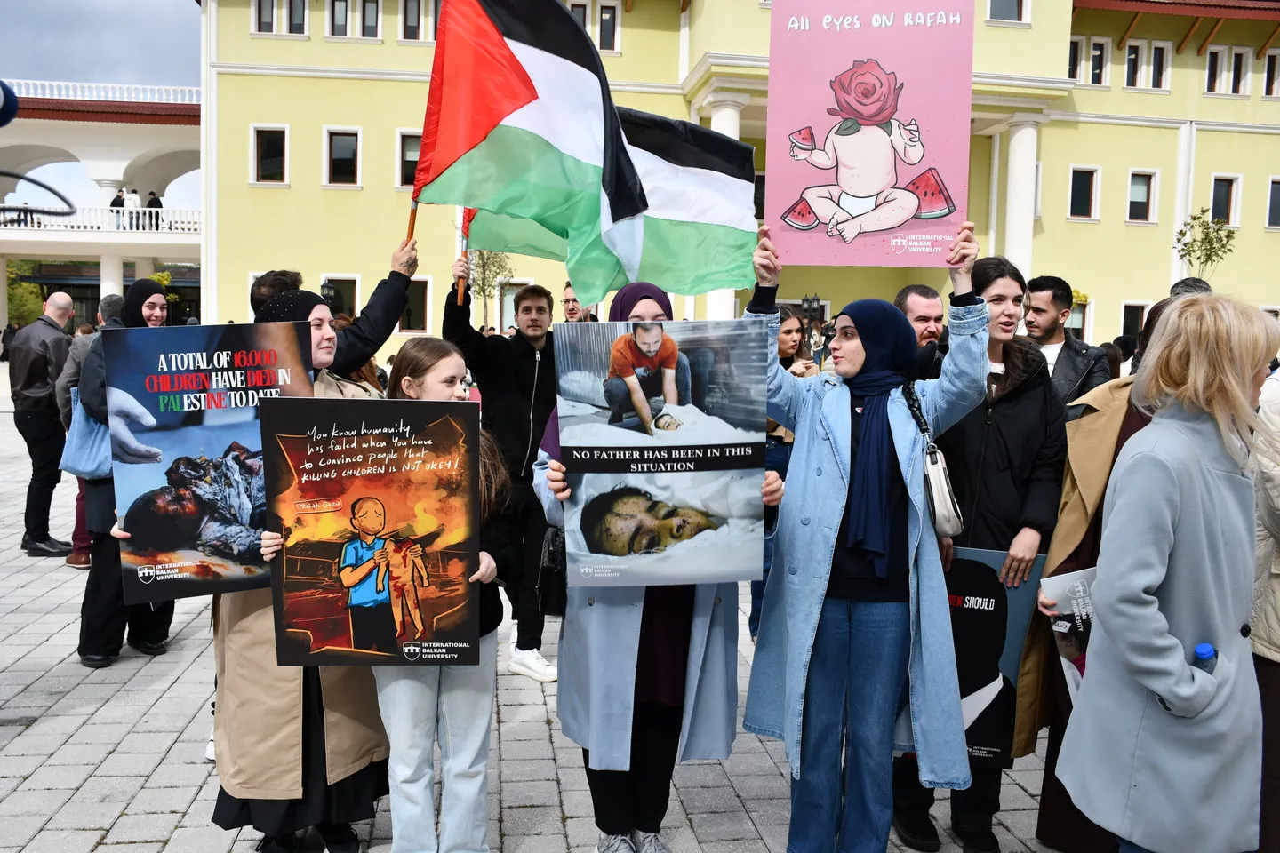 Протест во Скопје во знак на солидарност со палестинскиот народ