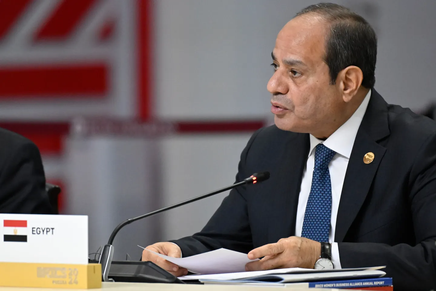 Egyptian president calls for deploying international forces in Gaza