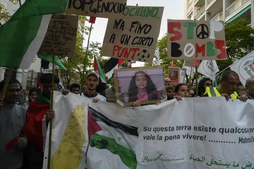 Протести против Израел и судири со полицијата во Удине пред фудбалскиот натпревар со Израел