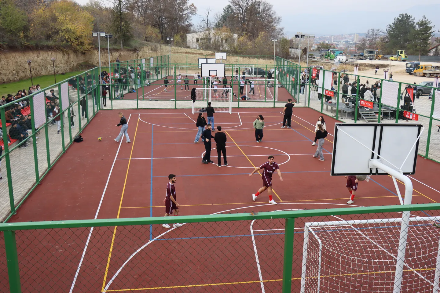 Спортски парк отворен на Меѓународниот балкански универзитет во Скопје