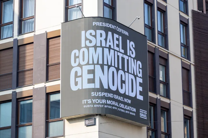 #GameOverIsrael: Athletes call on UEFA to bar Israel from European football