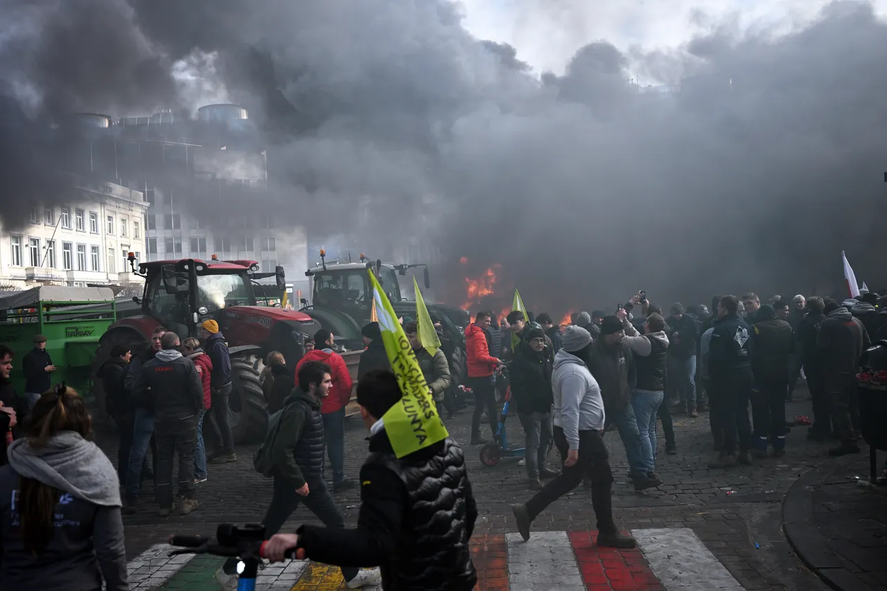 Slovenski farmeri pridružili se masovnom protestu protiv sporazuma Mercosur u Briselu