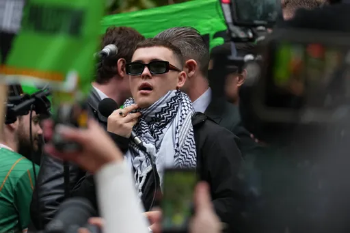 Kneecap singer returns to court as UK prosecutors appeal dropped terrorism charge