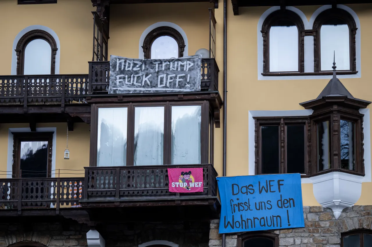 Hunderte Kritiker des Weltwirtschaftsforums marschieren nach Davos