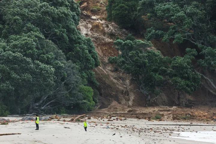 Children among several missing after landslide hits New Zealand campground amid record rain