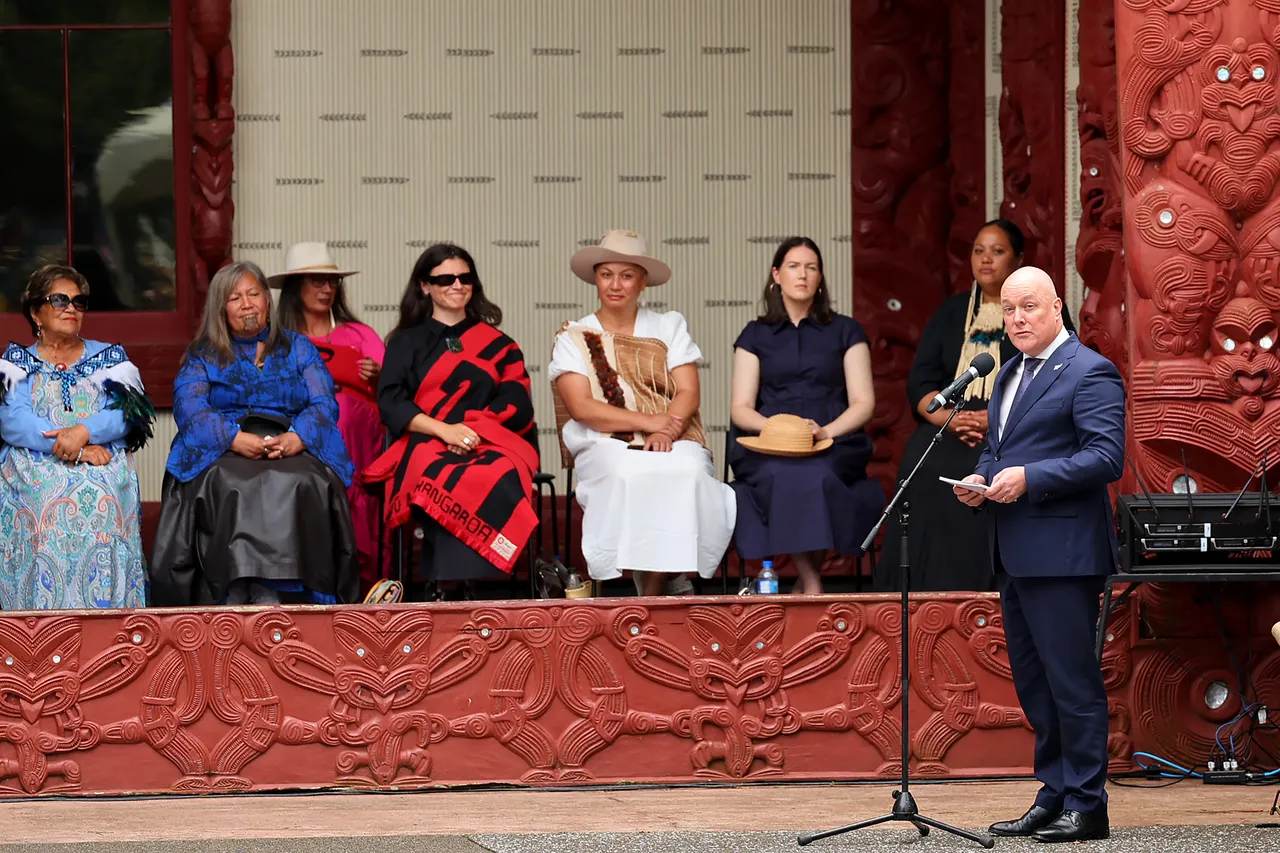 Maori protesters interrupt New Zealand PM's speech at national day gathering