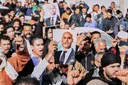 Thousands of Libyans gather for the funeral of Gaddafi’s son