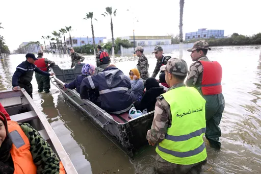 Morocco residents return to sacked city after floods recede
