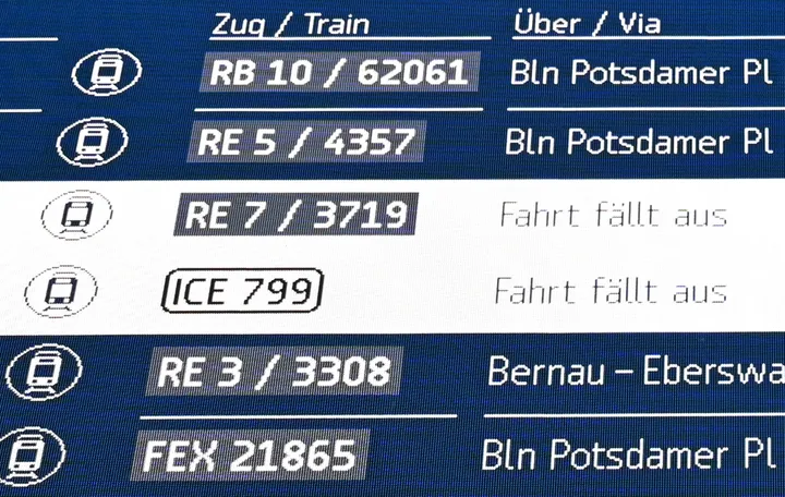 Bahn: Pünktlichkeit im Fernverkehr weiter unter 60 Prozent