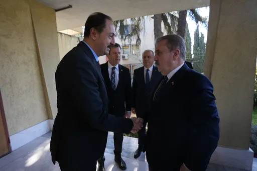 Kryetari i Partisë për Unitet të Madh nga Türkiye, Destici, takon ambasadorin Ulusoy në Shkup