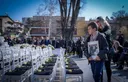 Симболична инсталација „63 бели столчиња – 63 животи“ во Кочани