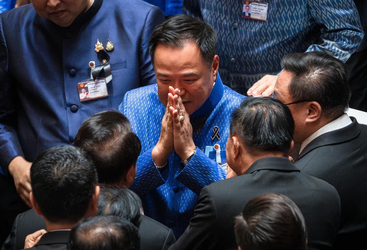 Anutin re-elected Thailand's PM by new parliament