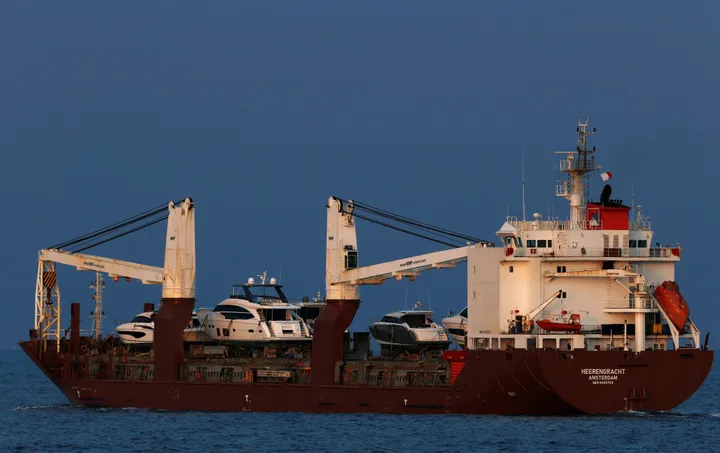 Dutch-flagged ship suspected of carrying weapons to Israel becomes untraceable