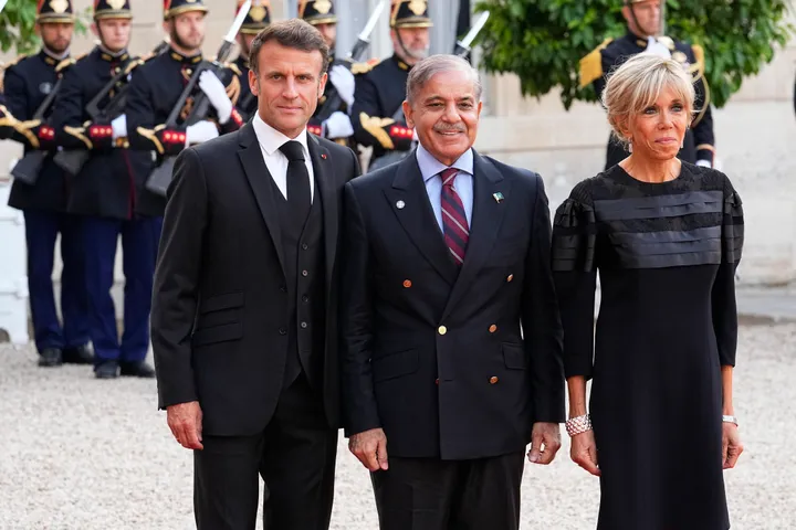 Macron, Sharif slam Israeli attacks on Lebanon as UK, France laud Pakistan for Iran truce