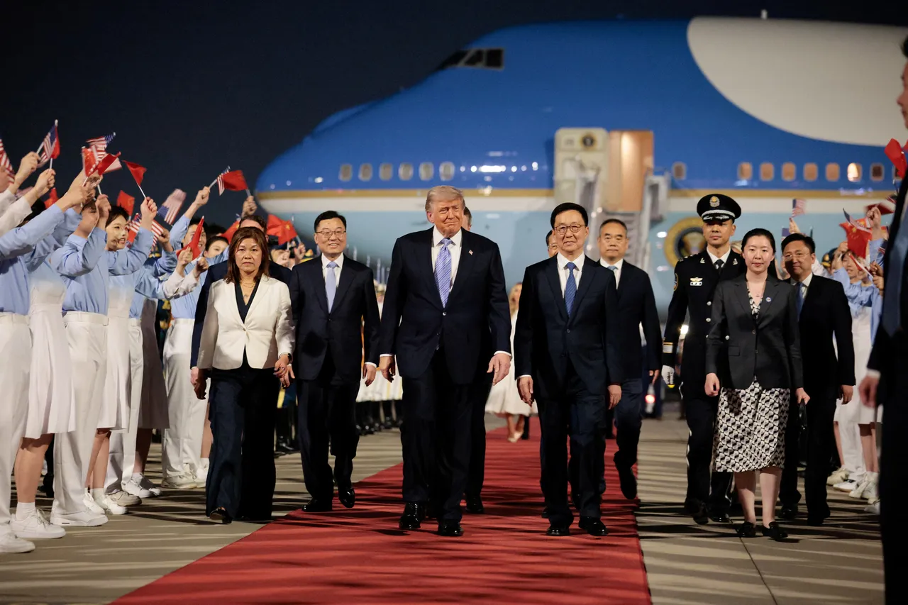Trump lands in Beijing for pivotal talks with Xi