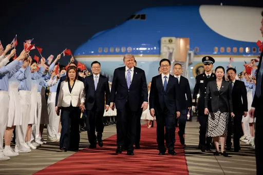 Trump lands in Beijing for pivotal talks with Xi