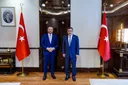 De Turkse vicepresident Yılmaz had een ontmoeting met de Belgische vicepremier Prevot