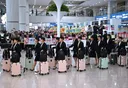 North Korean women footballers arrive in South Korea for first sports visit in eight years