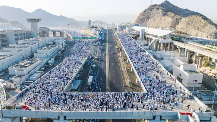 Millions of pilgrims converge on Mina ahead of Hajj peak in Saudi Arabia