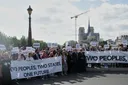 Israeli, Palestinian civil society groups meet in France, urge int'l support for two-state solution
