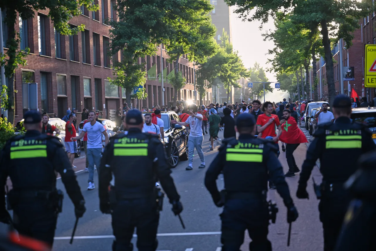 Moroccan fans’ World Cup celebrations lead to arrests in Dutch cities