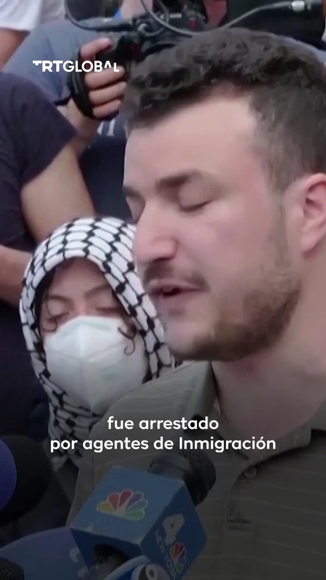 Arrestan a líder de protestaspropalestinas en Columbia