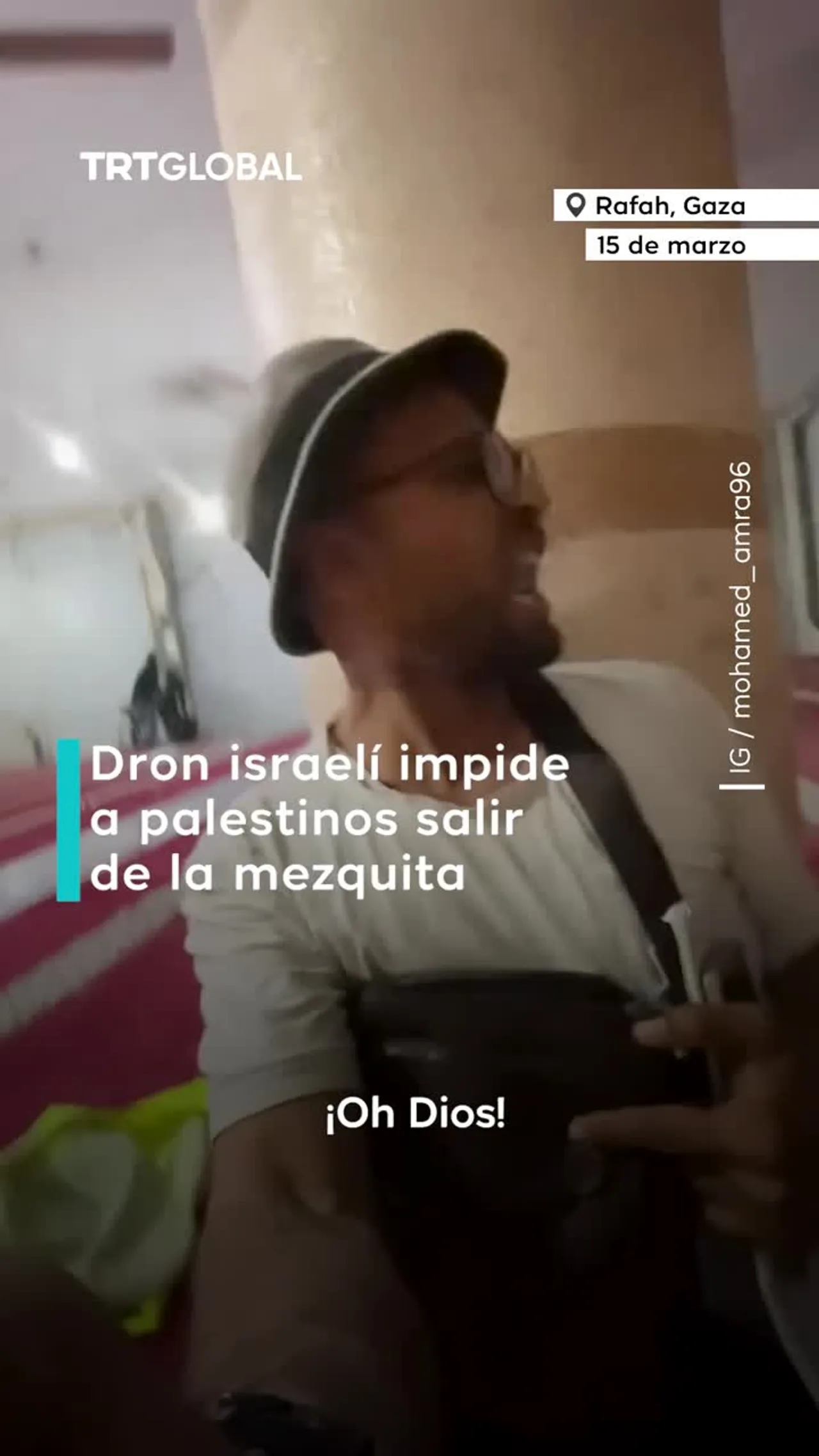 Dron israelí impide a palestinos salir de la mezquita