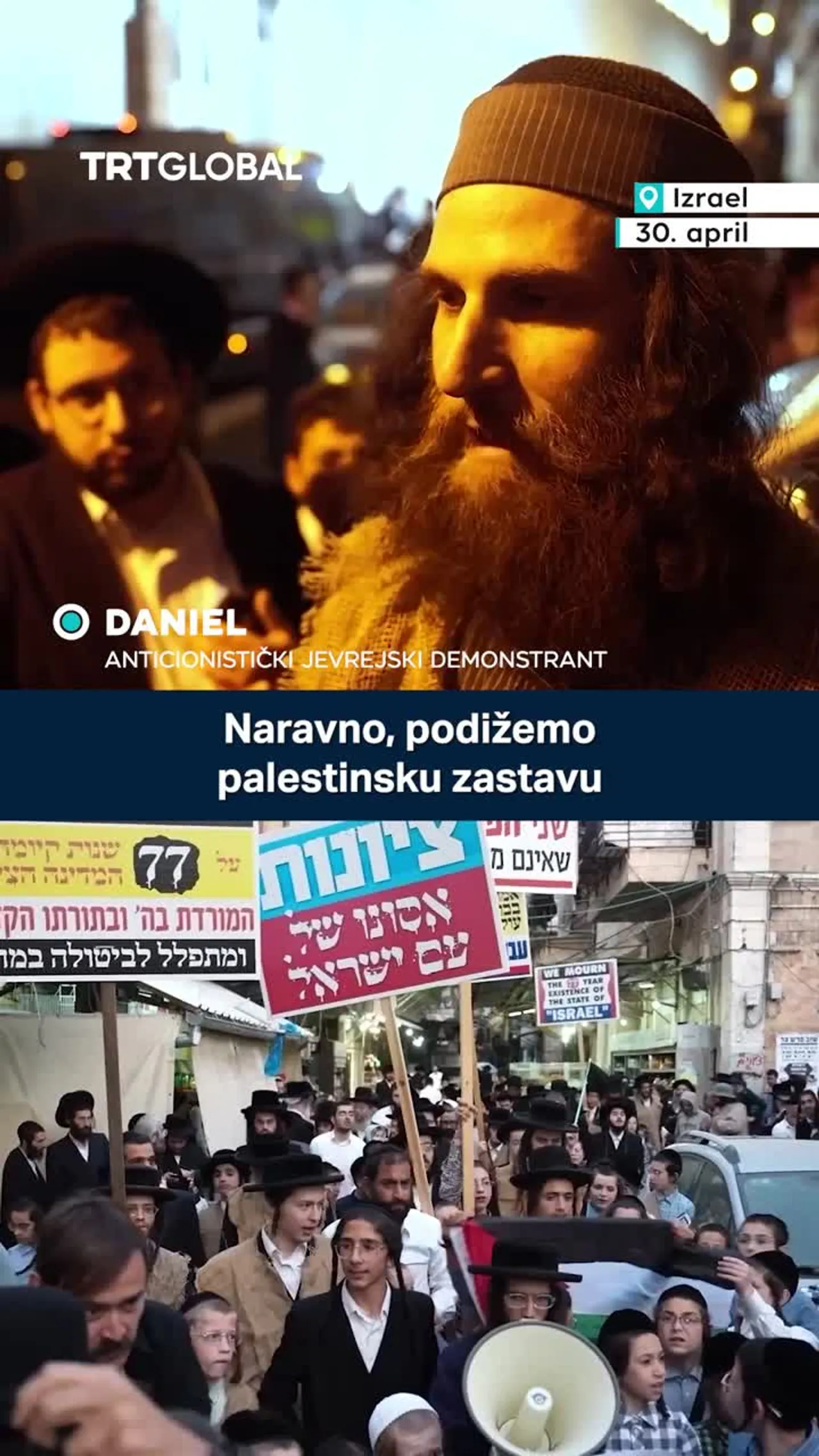 Haredi Jevreji protestuju protiv cionizma