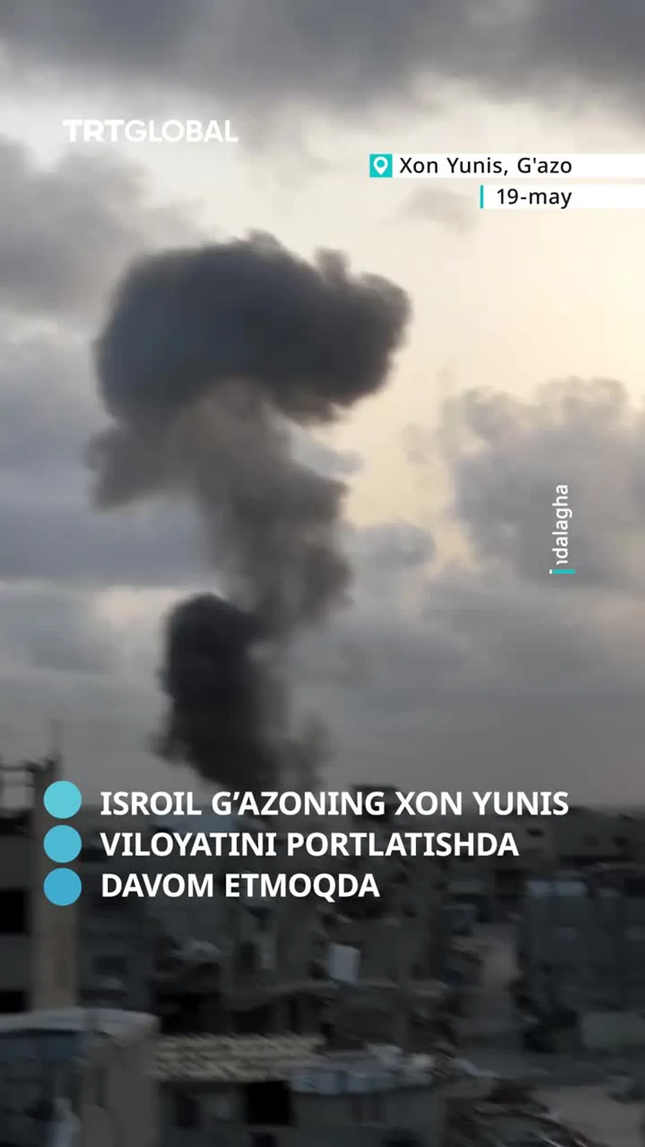 Isroil G'azodagi aholi punktlariga zarba berdi