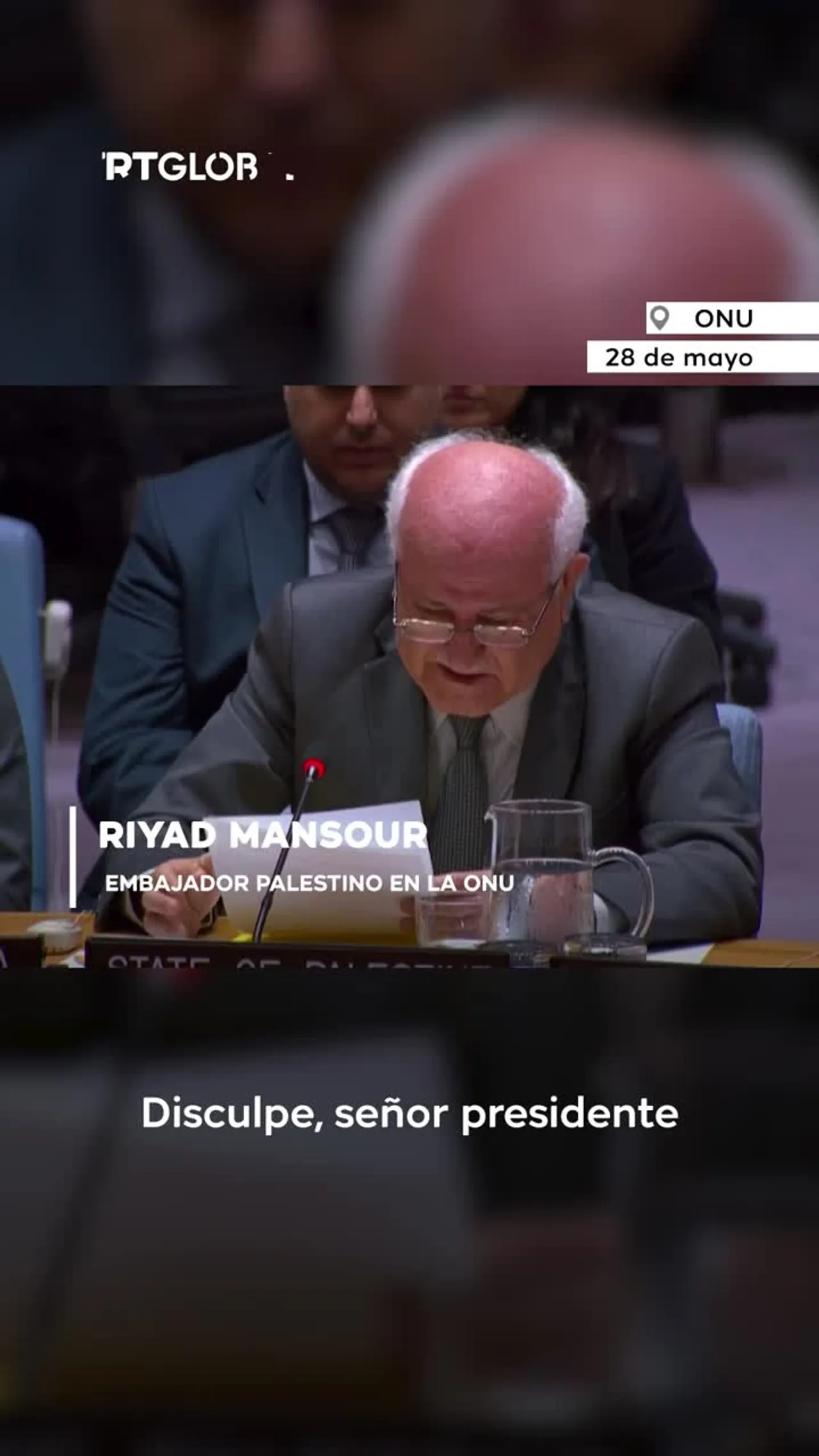 Embajador palestino ante la ONU rompe a llorar por Gaza