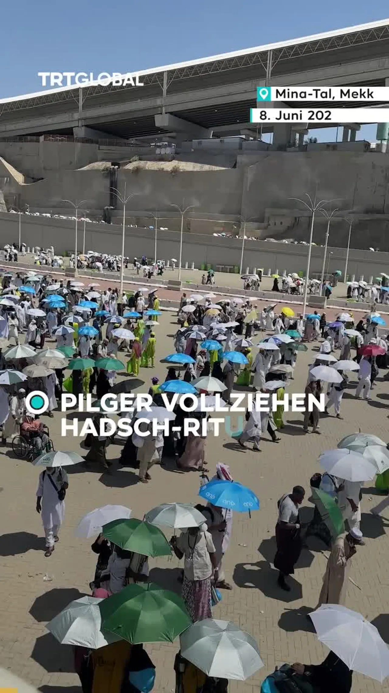 Hadsch-Ritual
bei großer Hitze