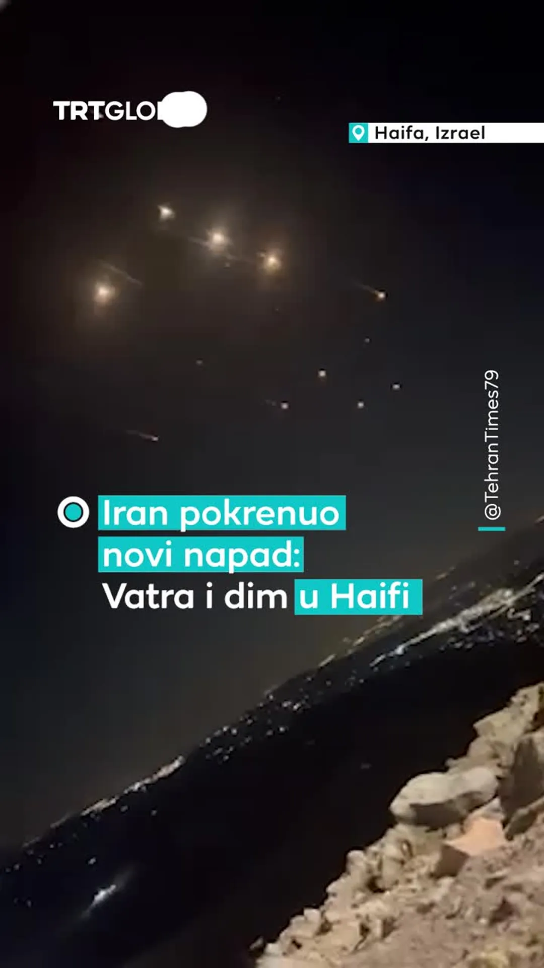 İranın İsrailə hava hücumları dalğası başladı