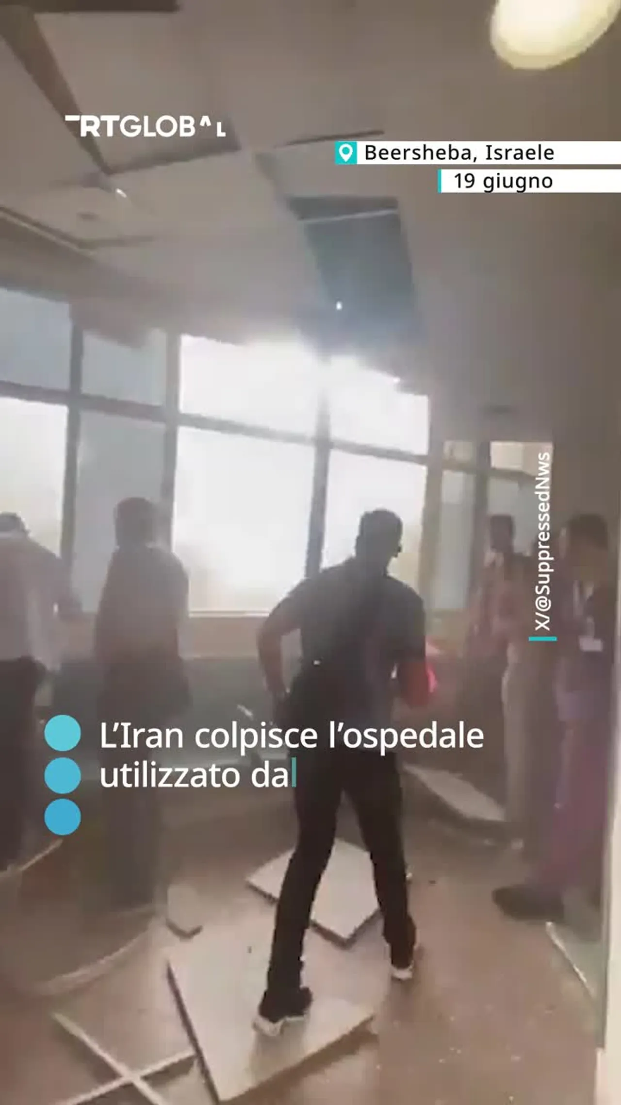 L'Iran colpisce l'ospedale utilizzato dall'esercito israeliano