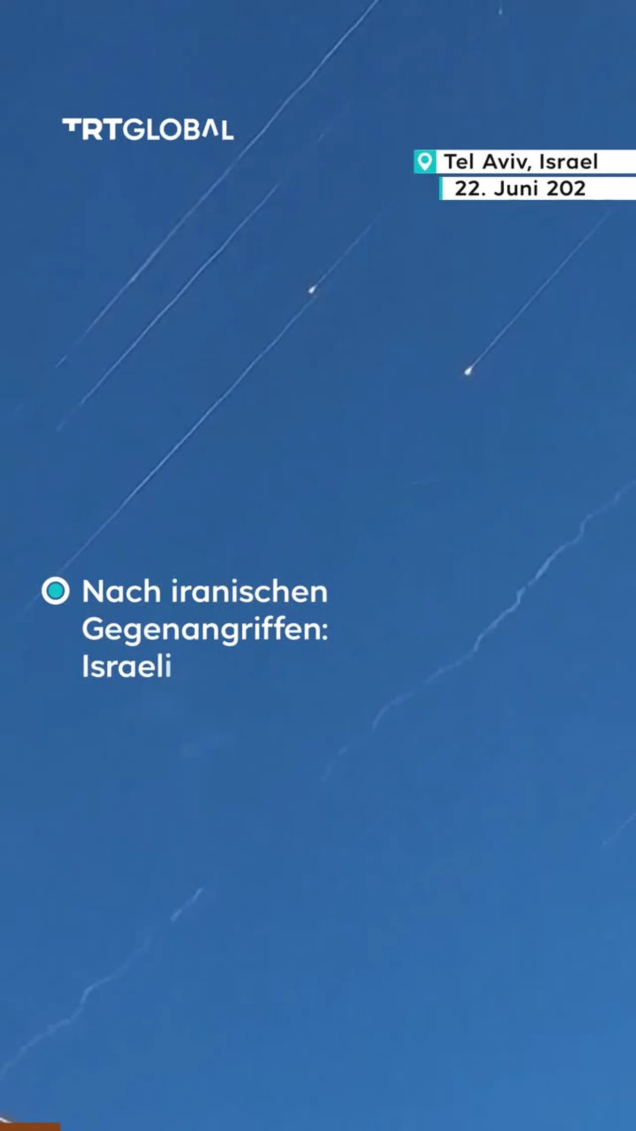 Iran reagiert:
Israelis flüchten
in Bunker