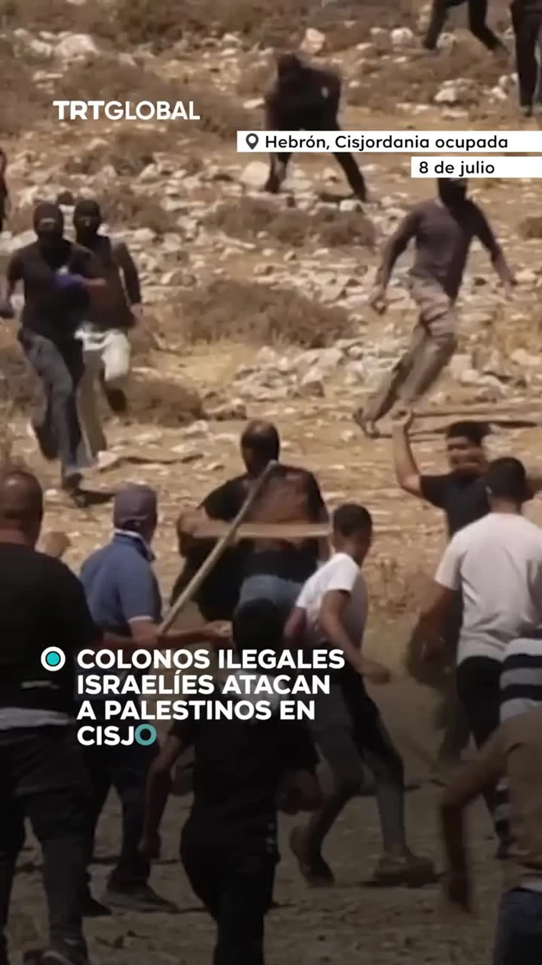 Colonos ilegales israelíes atacan a palestinos