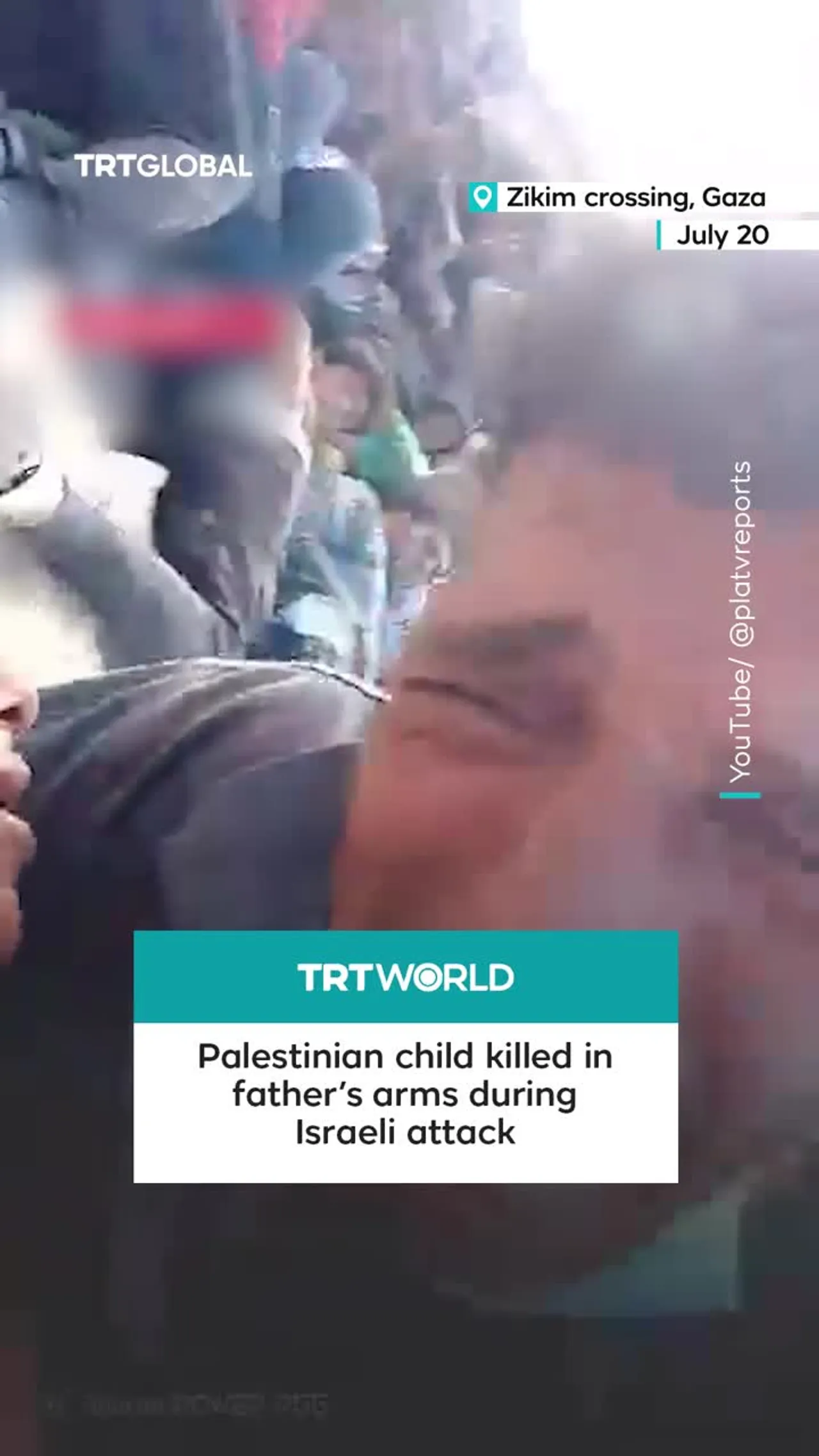 Palestinian child killed in father’s arms during Israeli attack in northern Gaza