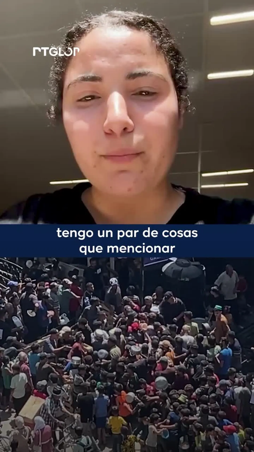 "La comida está ahí, pero Israel impide que entre"