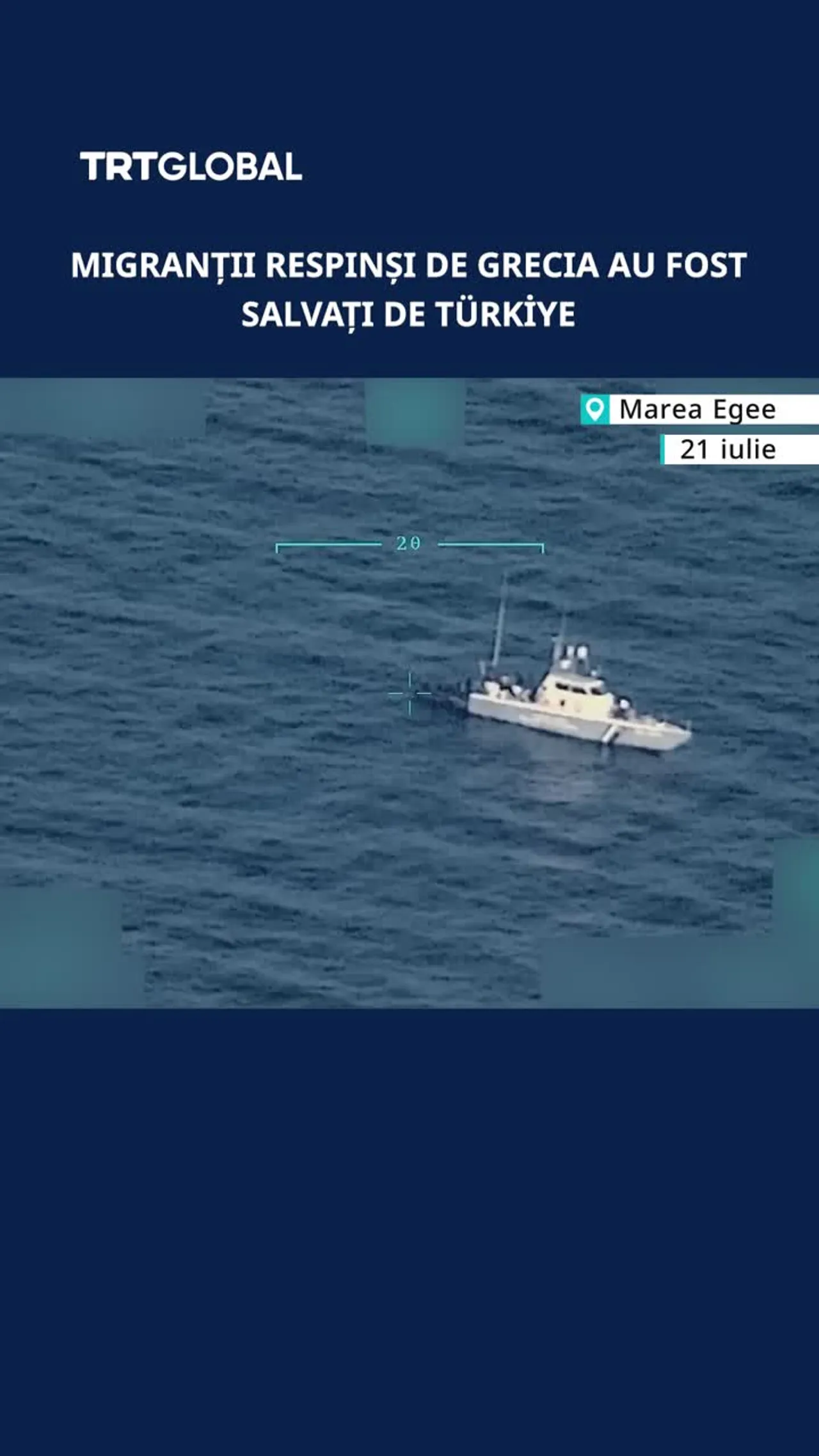 Türkiye a salvat migranții ilegali abandonați în mare de către Garda de Coastă a Greciei