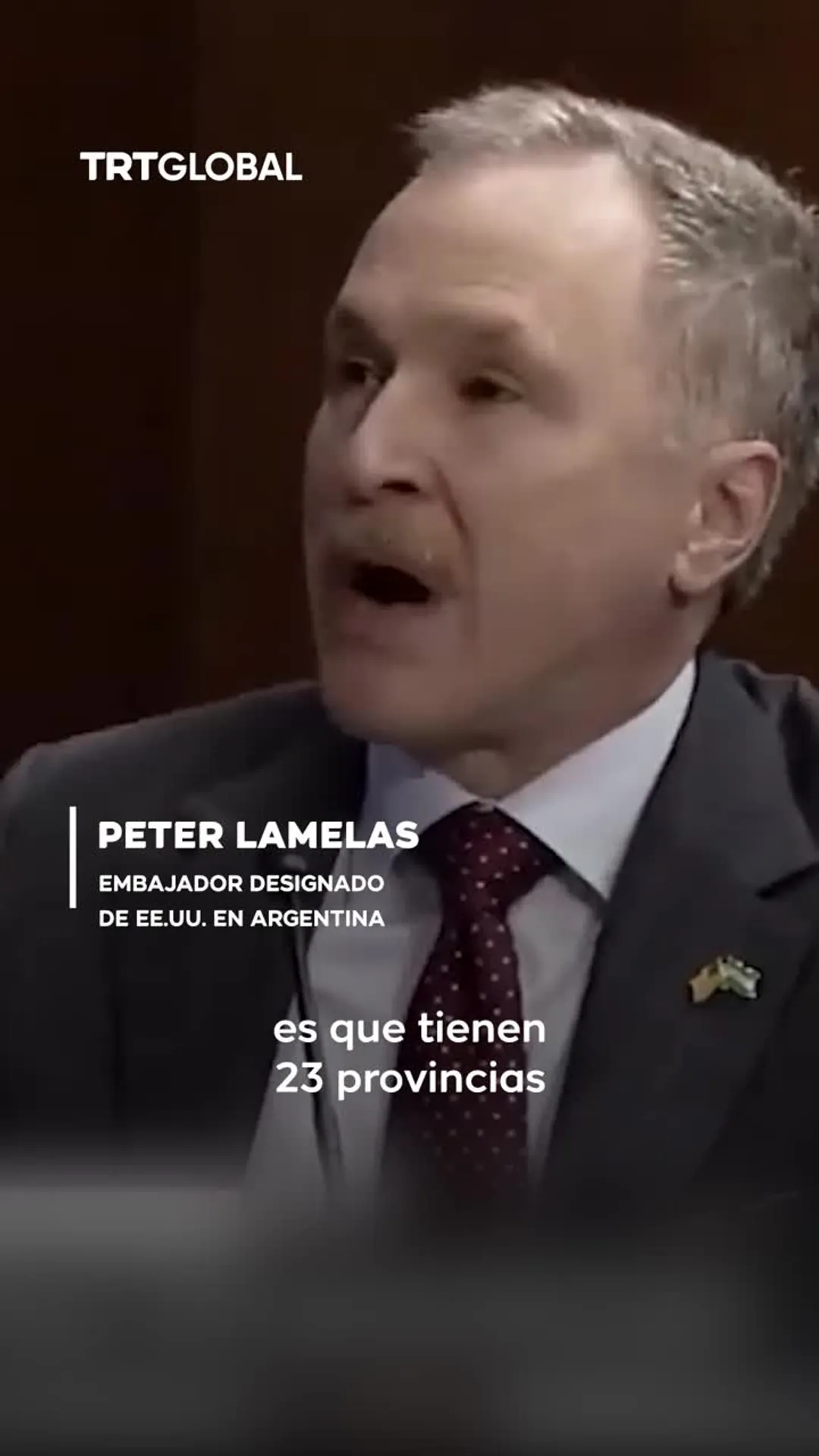 Embajador designado de EE.UU. en Argentina ¿persona non grata?