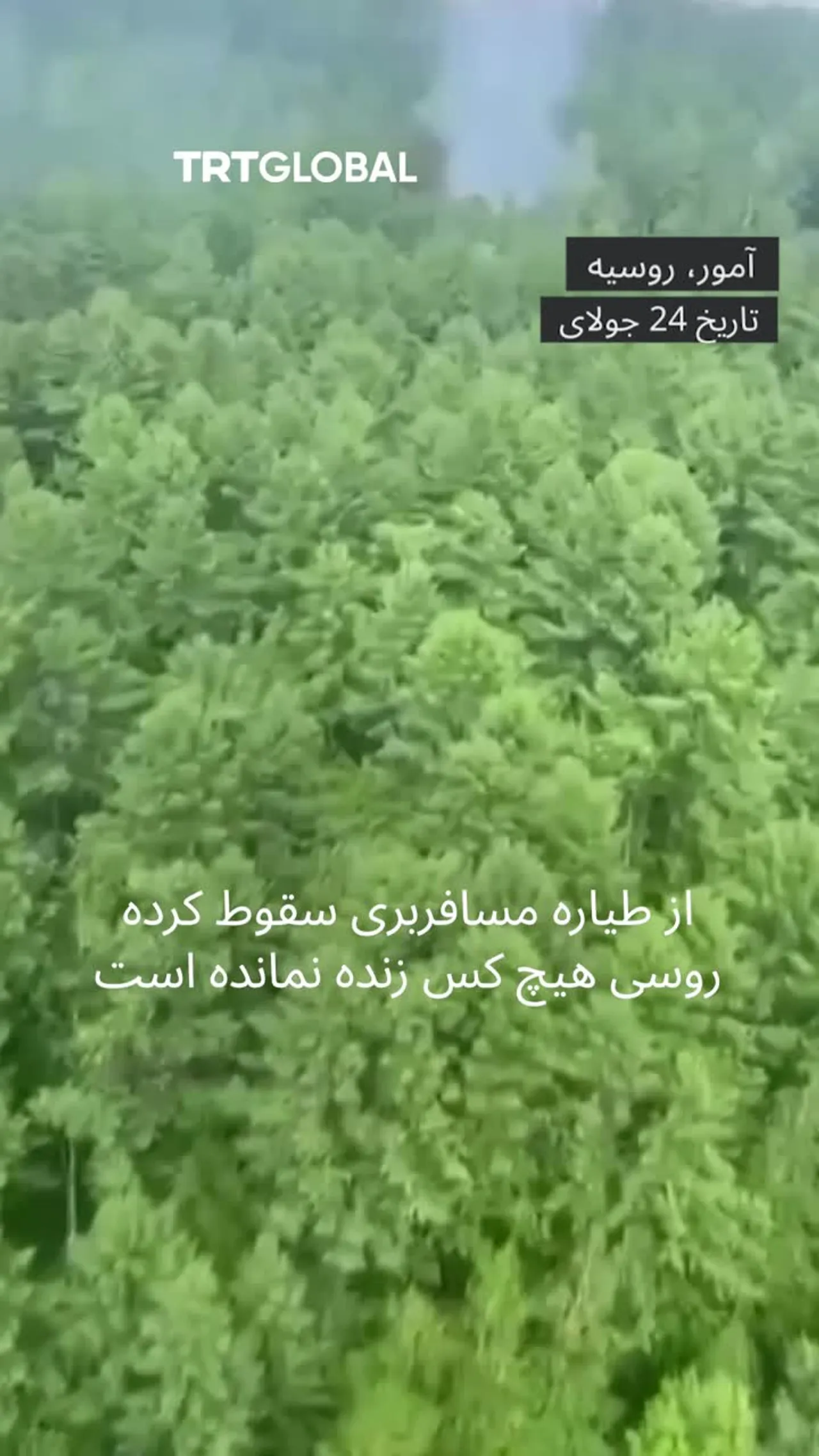 طیاره مسافربری روسی سقوط کرد؛ هیچ کس زنده نماند