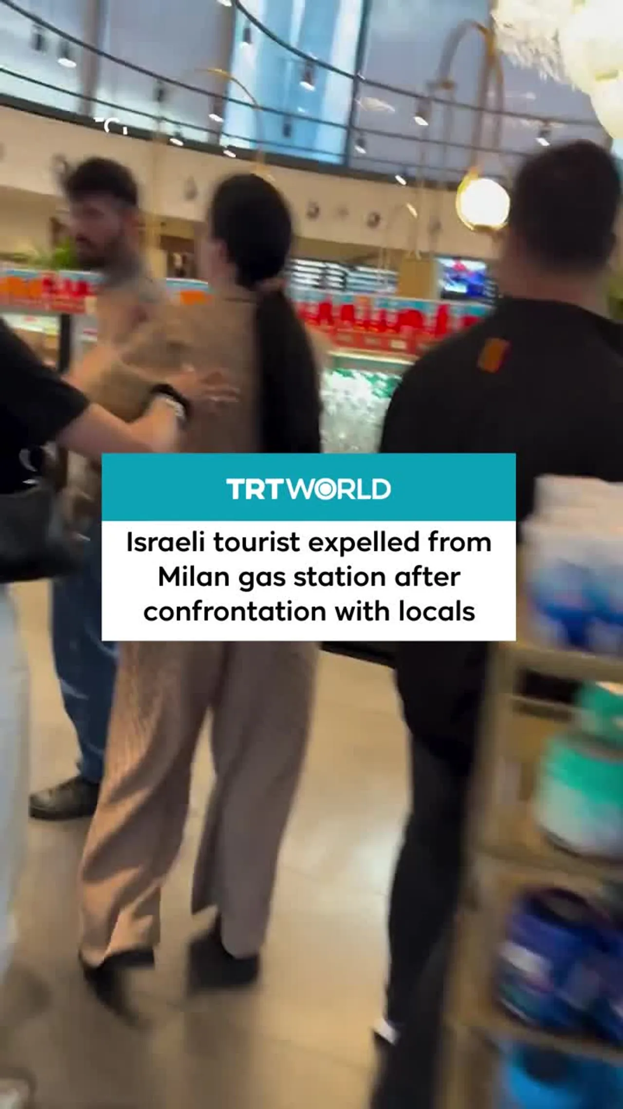 Israeli tourist expelled from Milan gas station after confrontation with locals