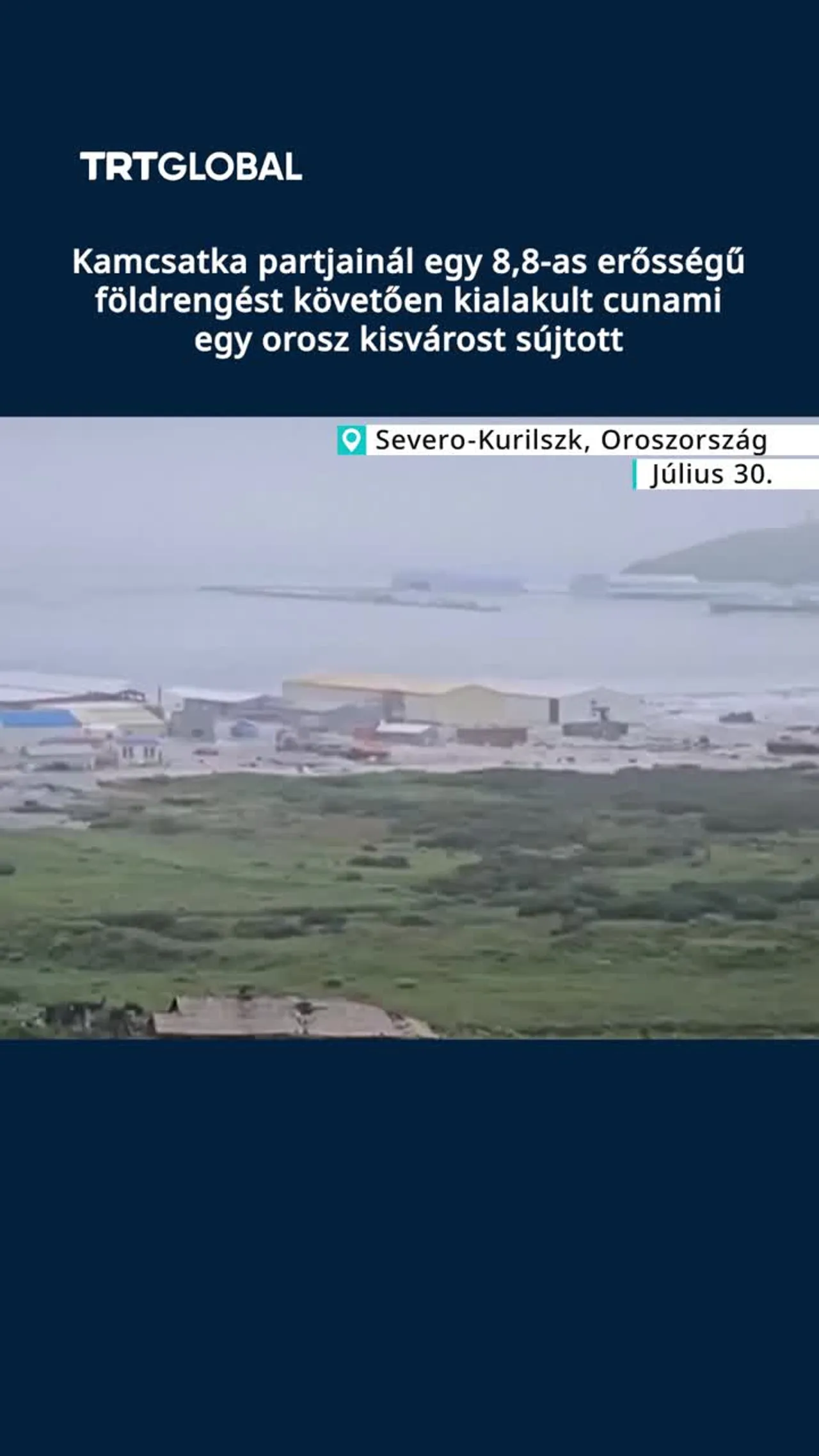 A Kamcsatka-félszigetén történt földrengés cunami-figyelmeztetést váltott ki