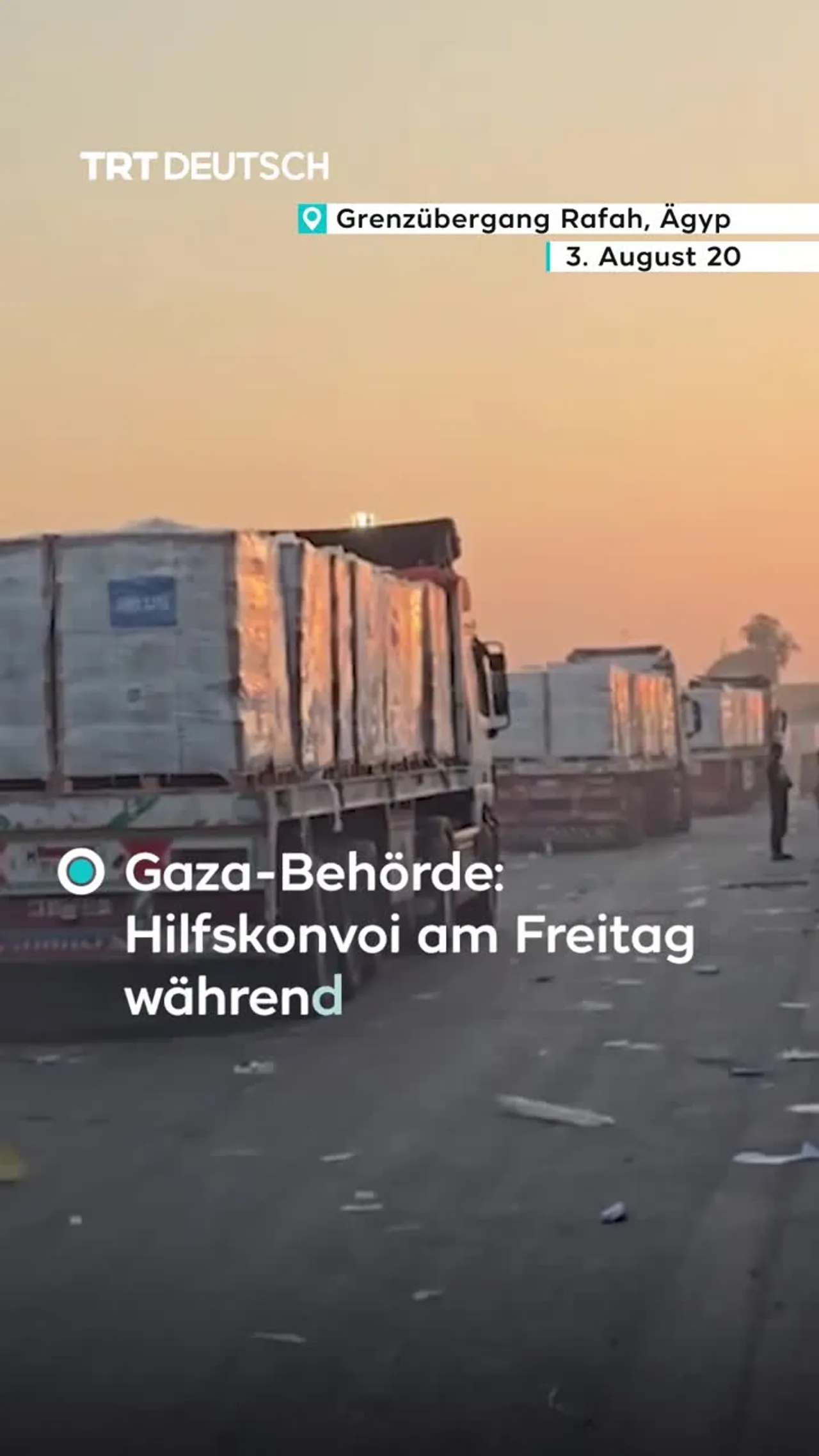 Hilfskonvoi bei Israels Sicherheitskontrolle
geplündert