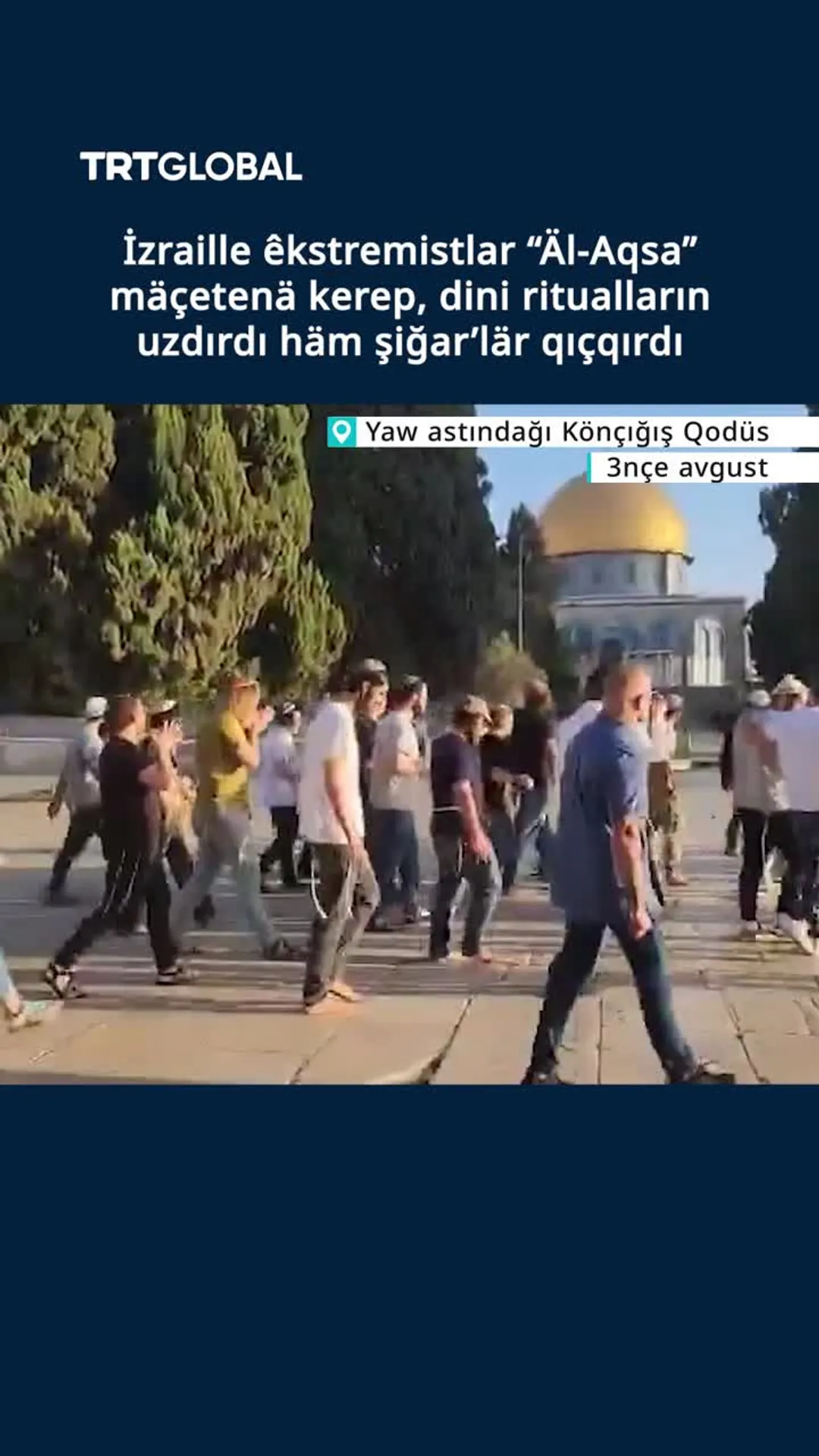 İzraille êkstremistlar “Äl-Aqsa” mäçeten bastı