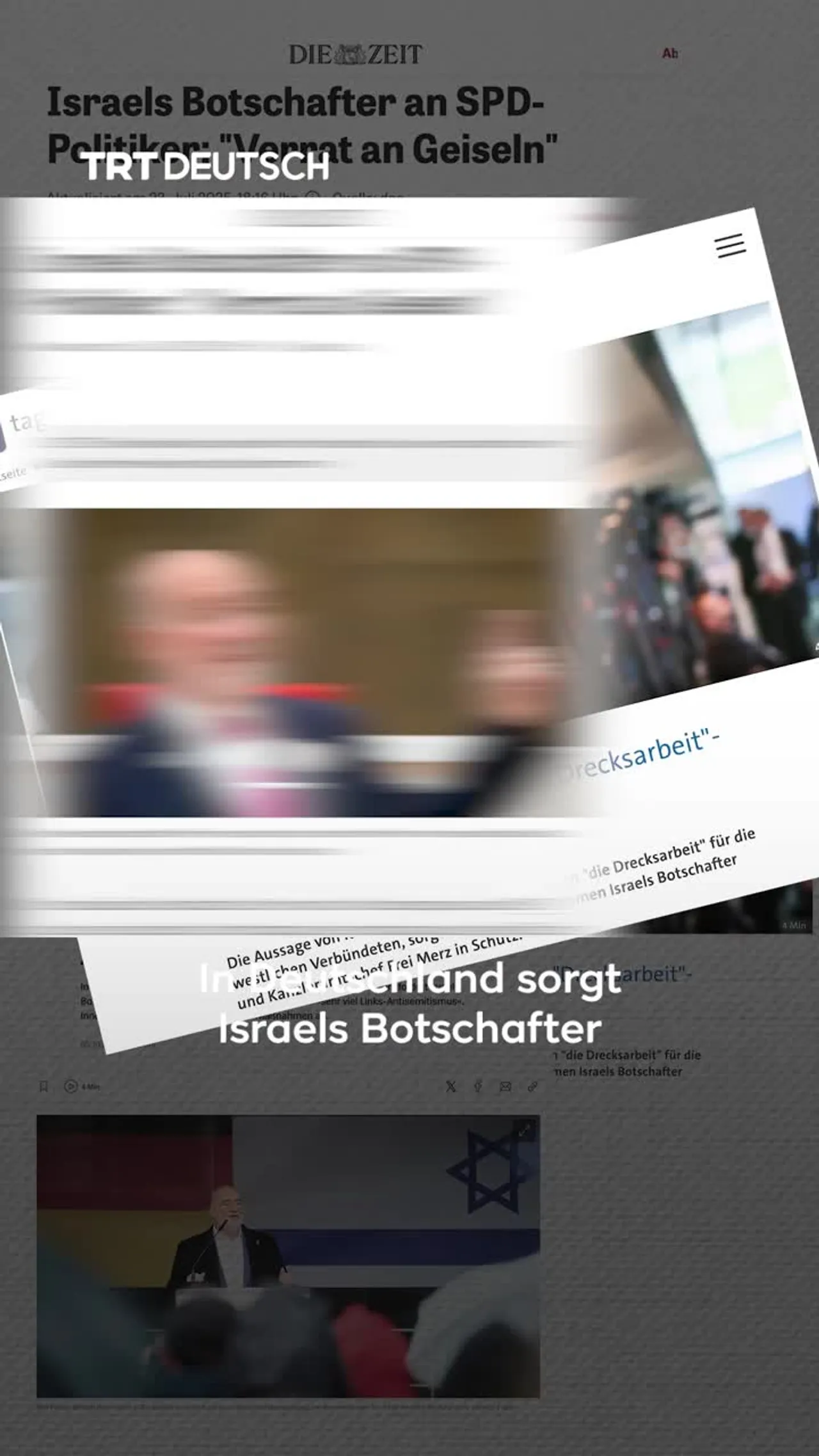 Israels Botschafter Prosor
gegen Israel-Kritik