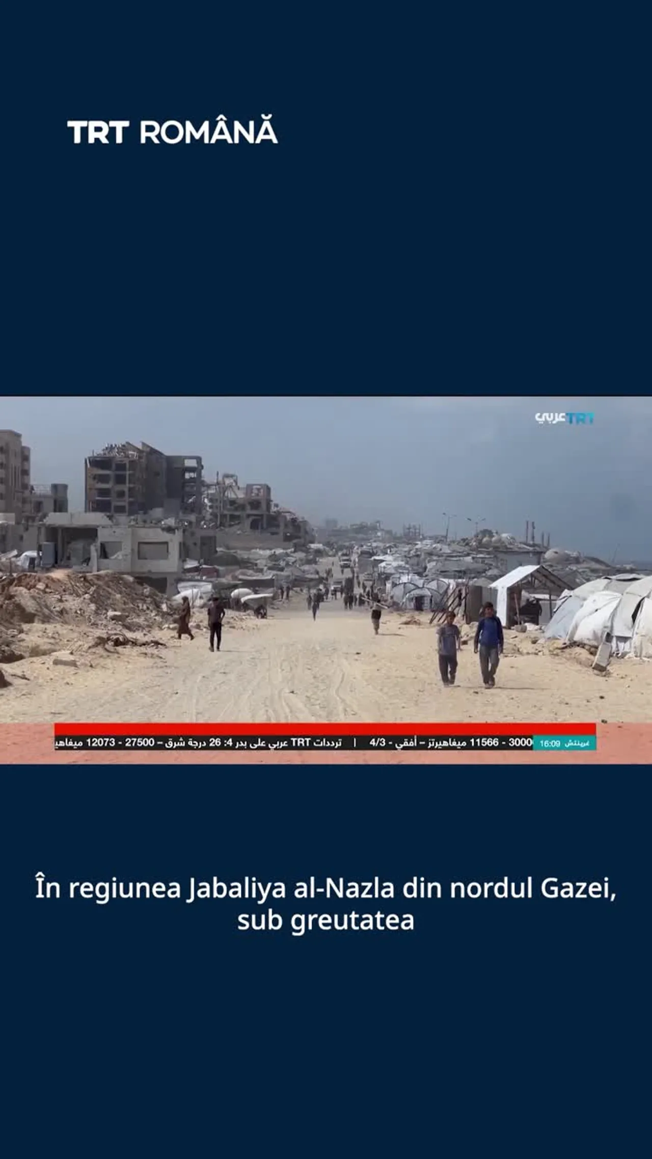 Tragedia strămutărilor forțate din nordul Gazei se agravează sub bombardamentele israeliene intense