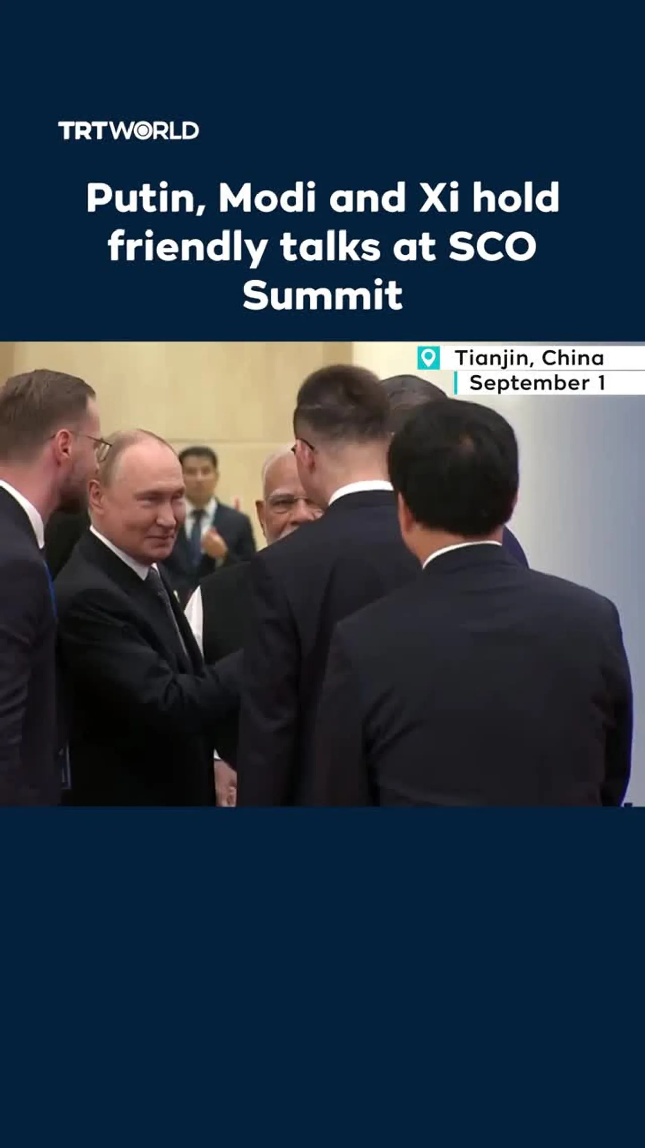 Putin, Modi and Xi hold cordial talks at SCO Summit in China