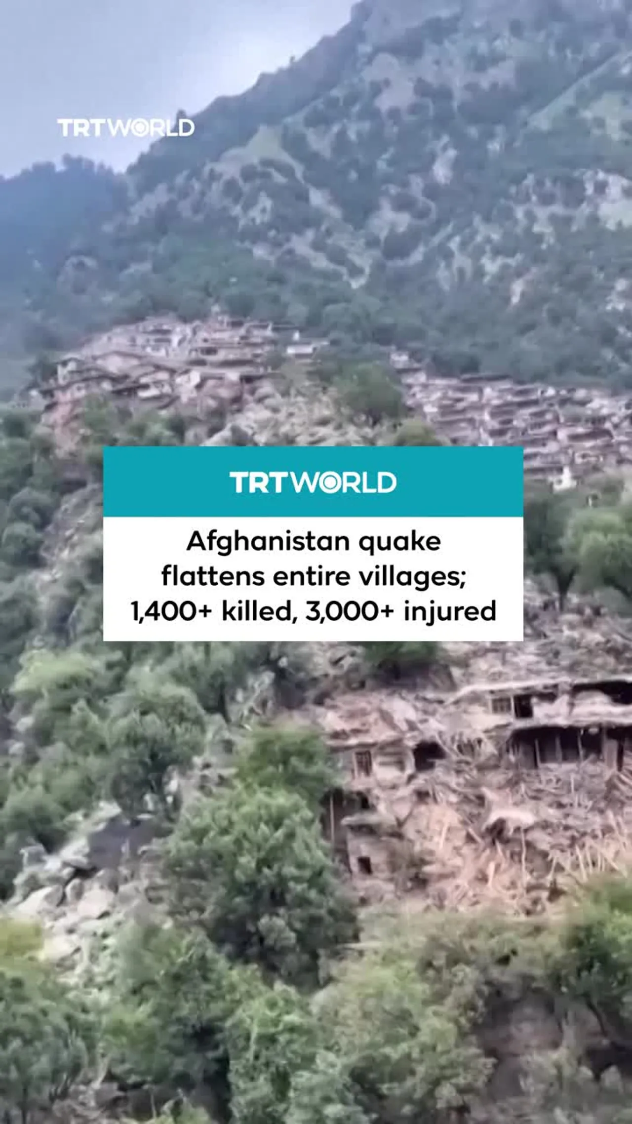 Afghanistan earthquake flattens entire villages